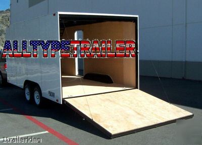 2007 enclosed motorcycle atv toy hauler utility trailer