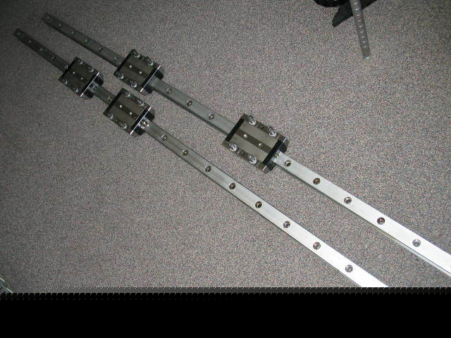 4 star bearing blocks & 2 rails large 1603-412-413-414 