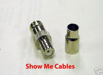 Bnc 2PC. female crimp connector for rg-59 & rg-62 pvc