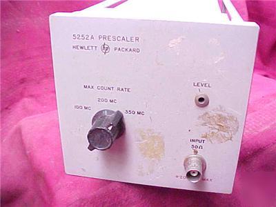 Estate* hewlett packard 5252A prescaler