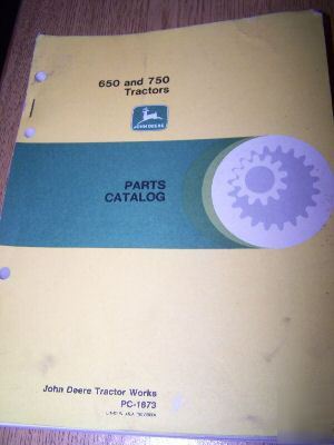 John deere 650 and 750 parts catalog