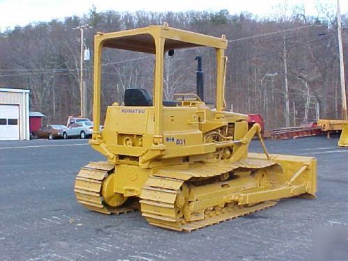 Komatsu D31 crawler dozer with hydraulic tilt 