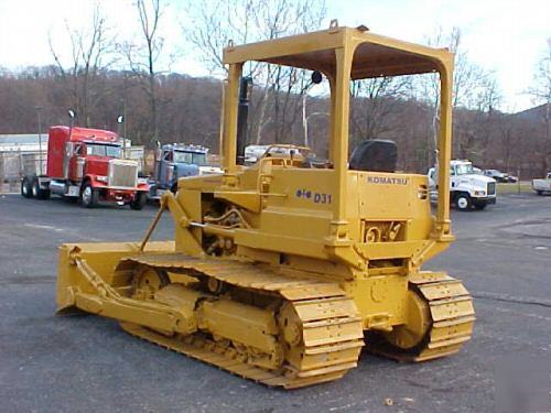 Komatsu D31 crawler dozer with hydraulic tilt 