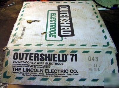 Lincoln mig welding wire 25#outershield flux core .045 