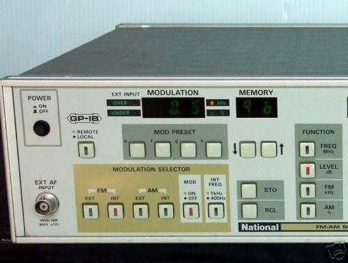 National fm/am signal generator vp-8190-a w/pdf manual