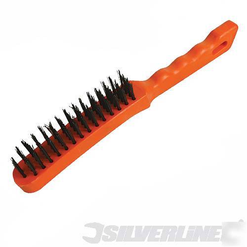 New 5 row wire brush plastic handle 456957