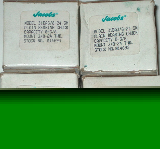 New jacobs drill chucks 4PC.model 31BA3/8-24 *brand *