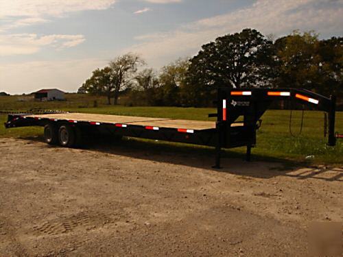 07 texas pride dual tandem 8X25 equip trailer, 20K gvwr