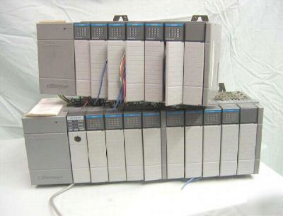 Allen bradley plc slc 500 complete system w/ expansion