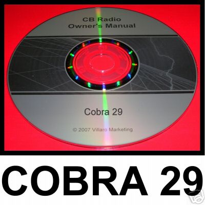 Cobra 29 wx st cb radio owners manual