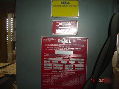 Doall do all band saw 