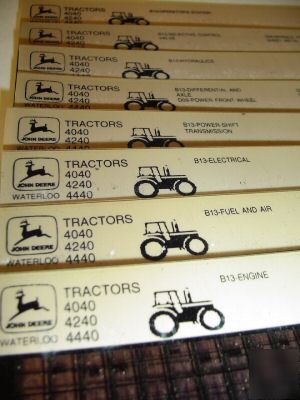 John deere 4040,4240,4440 tractor parts microfiche jd 