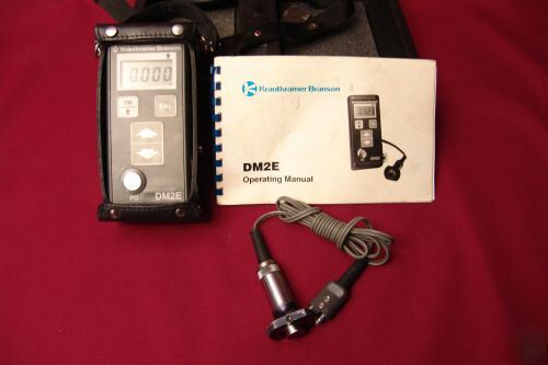 Krautkramer branson DM2E ultrasonic thickness gauge 