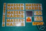 Massey harris 55 tractor mylar decal