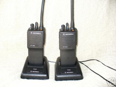Motorola HT1000 radio (2 radios and chargers)