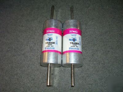 New 2 ferraz shawmut tri-onic time delay fuse TR400R