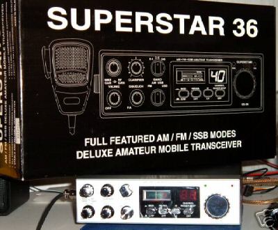New superstar 36 10 meter am/fm/ssb amatuer radio