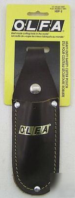 Nip lot of 2 olfa h/d leather safety cutter pouch belt