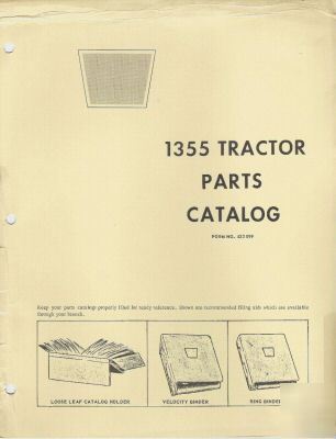 Oliver parts catalog for 1355 tractor
