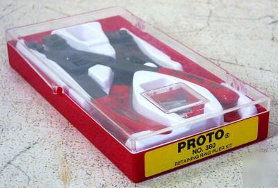 Proto 380 18 piece internal/external ring pliers set