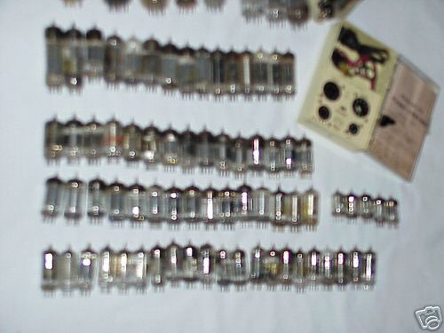 Vintage collection of over 80 vacuum tubes, tubes ect 