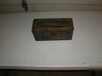 Vintage fordson tracctor toolbox