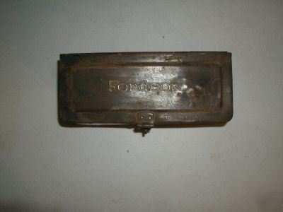 Vintage fordson tracctor toolbox