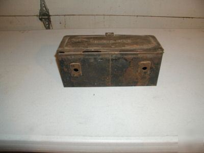 Vintage fordson tracctor toolbox