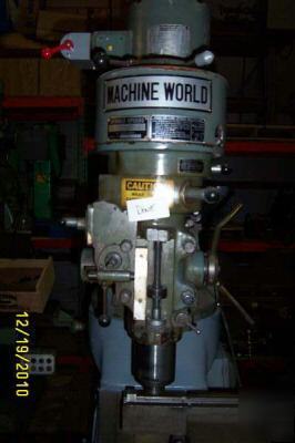 2HP milling machine mill bridgeport vise