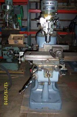 2HP milling machine mill bridgeport vise