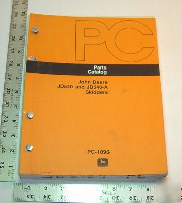 John deere parts book - JD540 & JD540-a skidders - 1982