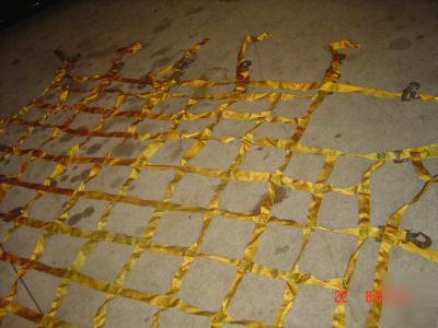 Large/heavy duty industrial cargo nets/tie downs 25LBS.