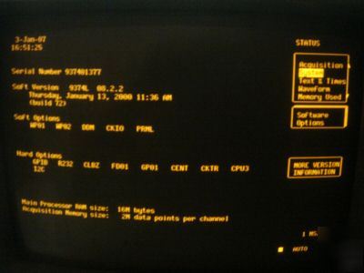 Lecroy 9374L oscilloscope, 1GHZ, 4 channel