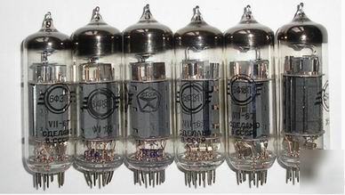 New 6F3P svetlana tubes = 6BM8 = ECL82 lot of 6 