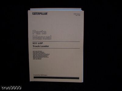 Original cat 931 lgp track loader parts manual