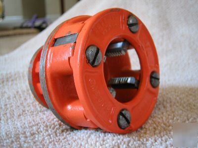 Ridgid oor pipe threader w/ Â¾â€ and Â½â€ drop head dies