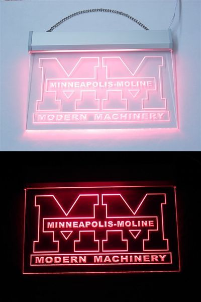 X291 minneapolis moline tractor farm mm light sign