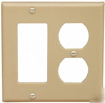 2G gang 1-duplex 1-decorative wall plate