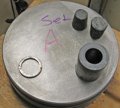 (3) lapping plates fine, medium, coarse machinist tool