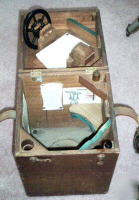 Antique vintage w & l.e. gurley transit, tripod, & box