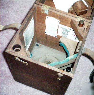 Antique vintage w & l.e. gurley transit, tripod, & box