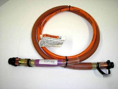 Burndy 10K psi non conductive pressure hose 3/16 x 10'