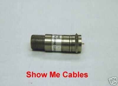 F connector dc voltage block coupler f female to f male