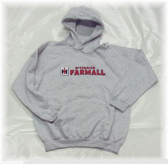 Farmall ih hoodie sweat shirt adult xl ash