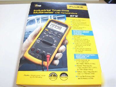 Fluke 87 v true-rms digital multimeter, temperature 87V