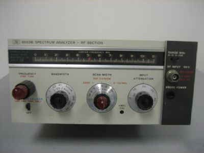 Hewlett packard 8553B rf section 1KHZ - 110 mhz hp