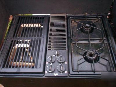 Homemade bbq, grill trailer w/ jenn-aire gas stove