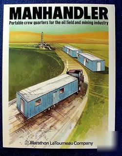 Marathon let manhandler crew quarters brochure 1982