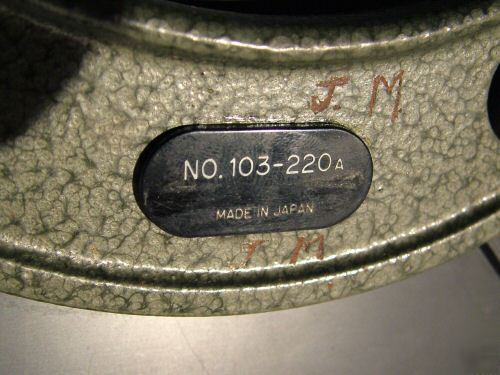Mitutoyo outside micrometer 5-6 inch .0001 in case 