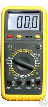 New 3 1/2 digital multimeter dmm - 32 ranges / 20A - 